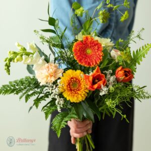 1. Small Wrapped Seasonal Bouquet